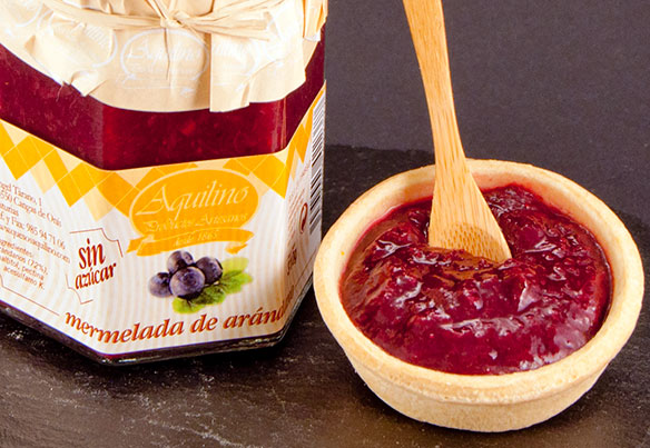 Mermelada de arándanos sin azúcar