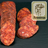 Chorizo de avestruz curado