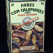 Fabes con calamares