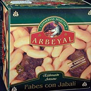 Fabes con jabalí