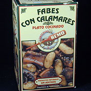 Lata 425gr de Fabes con calamares